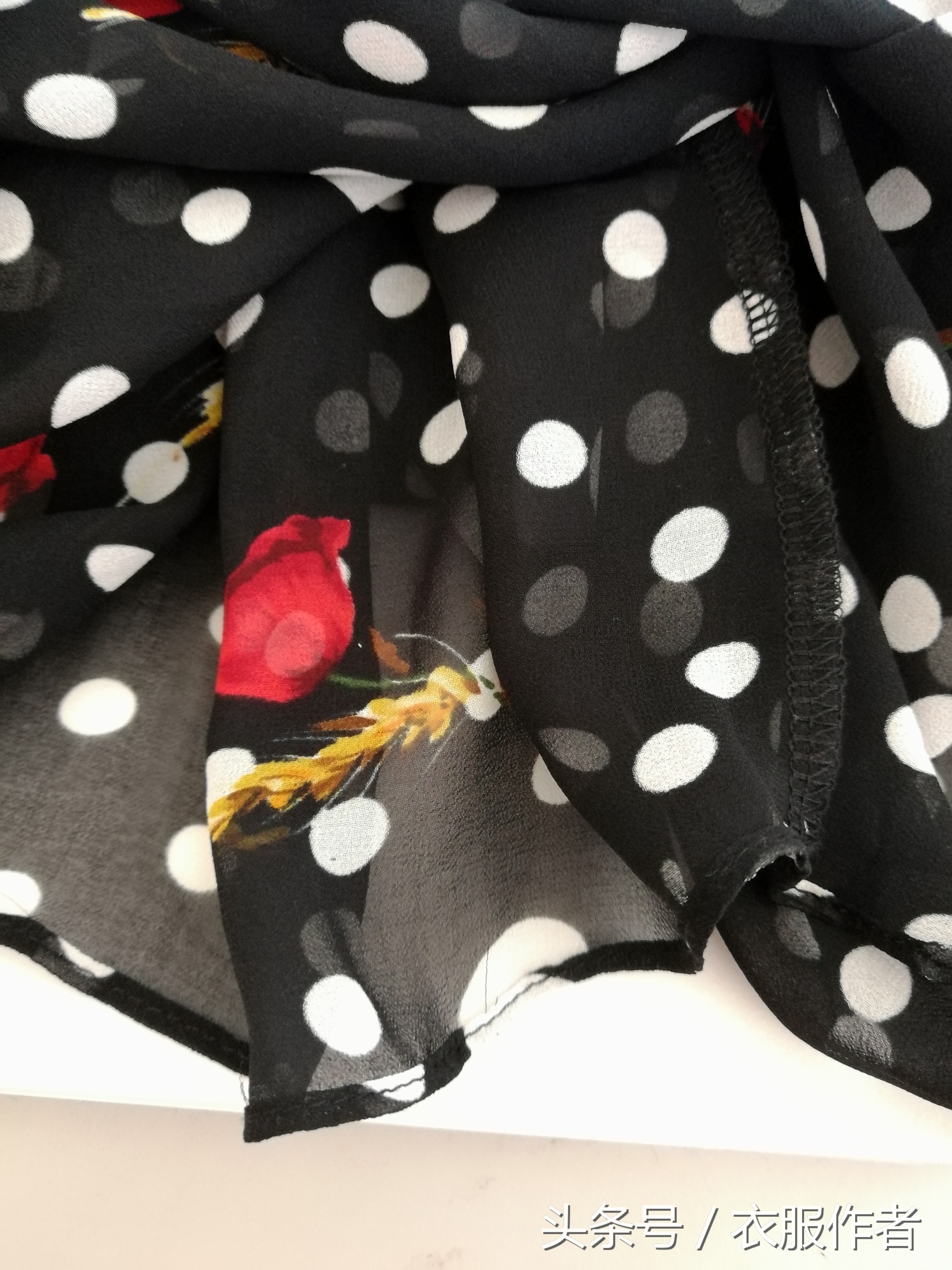 雪纺连衣裙圆领裁剪制作视频,红升服饰雪纺过膝小摆连衣裙裁剪