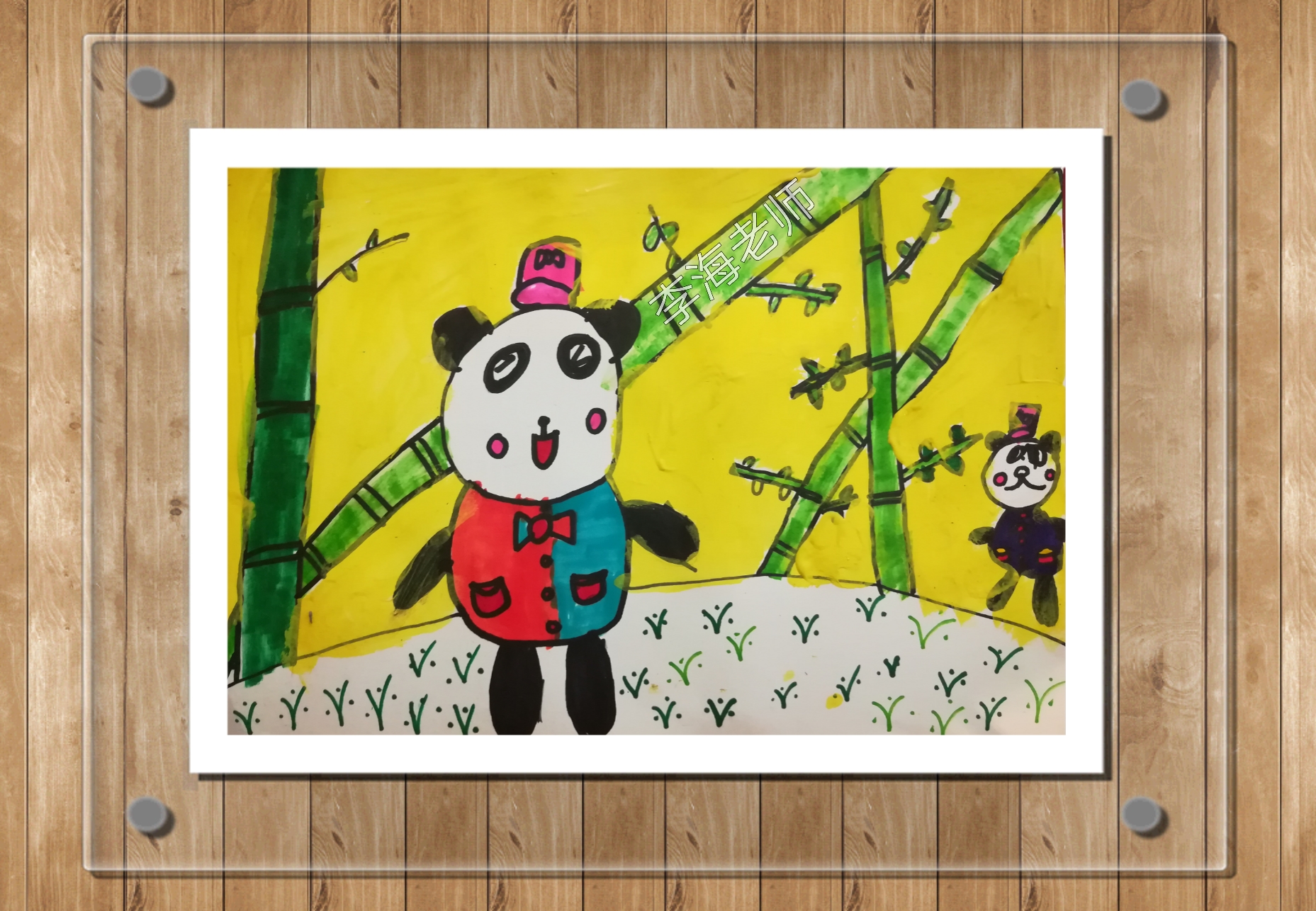 绘画儿童创意水粉,儿童绘画创意3-6岁水彩画黑夜