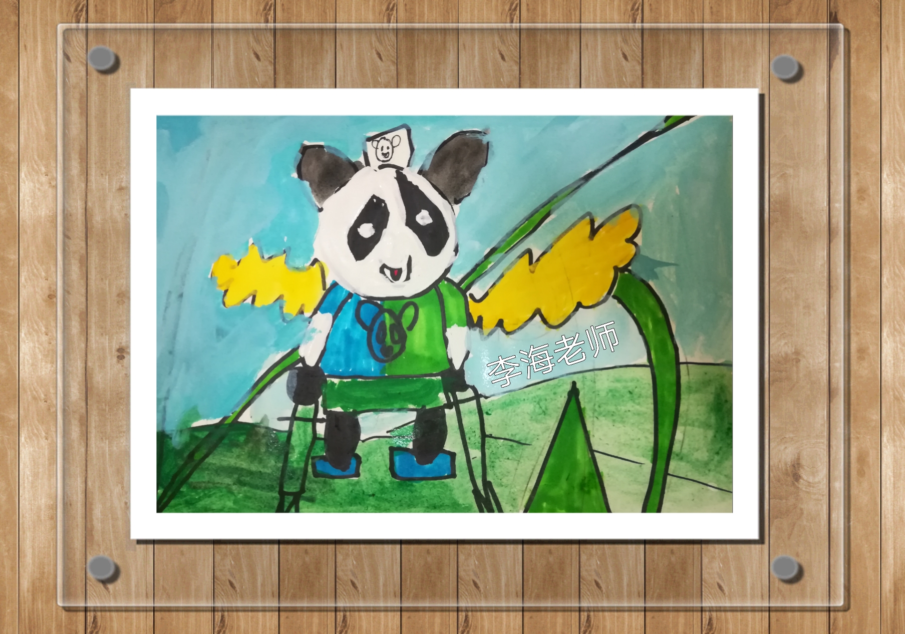 绘画儿童创意水粉,儿童绘画创意3-6岁水彩画黑夜