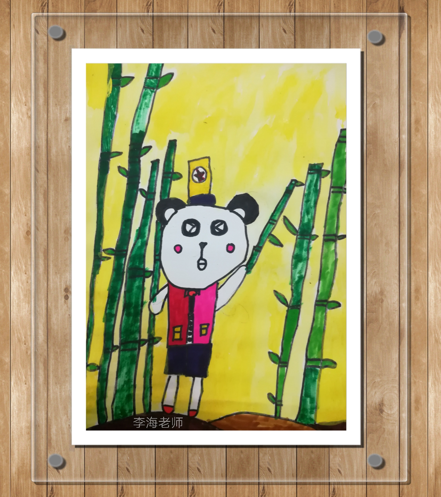 绘画儿童创意水粉,儿童绘画创意3-6岁水彩画黑夜