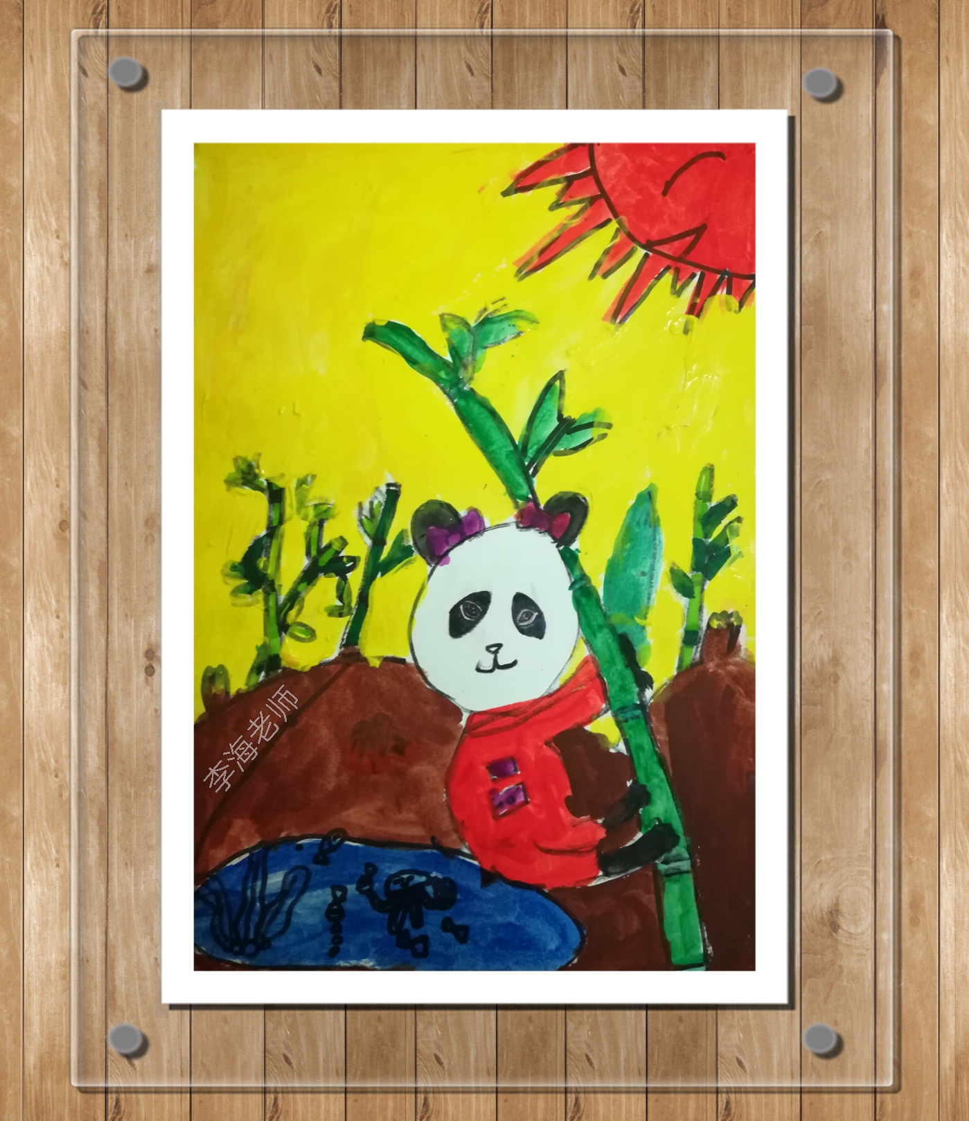 绘画儿童创意水粉,儿童绘画创意3-6岁水彩画黑夜