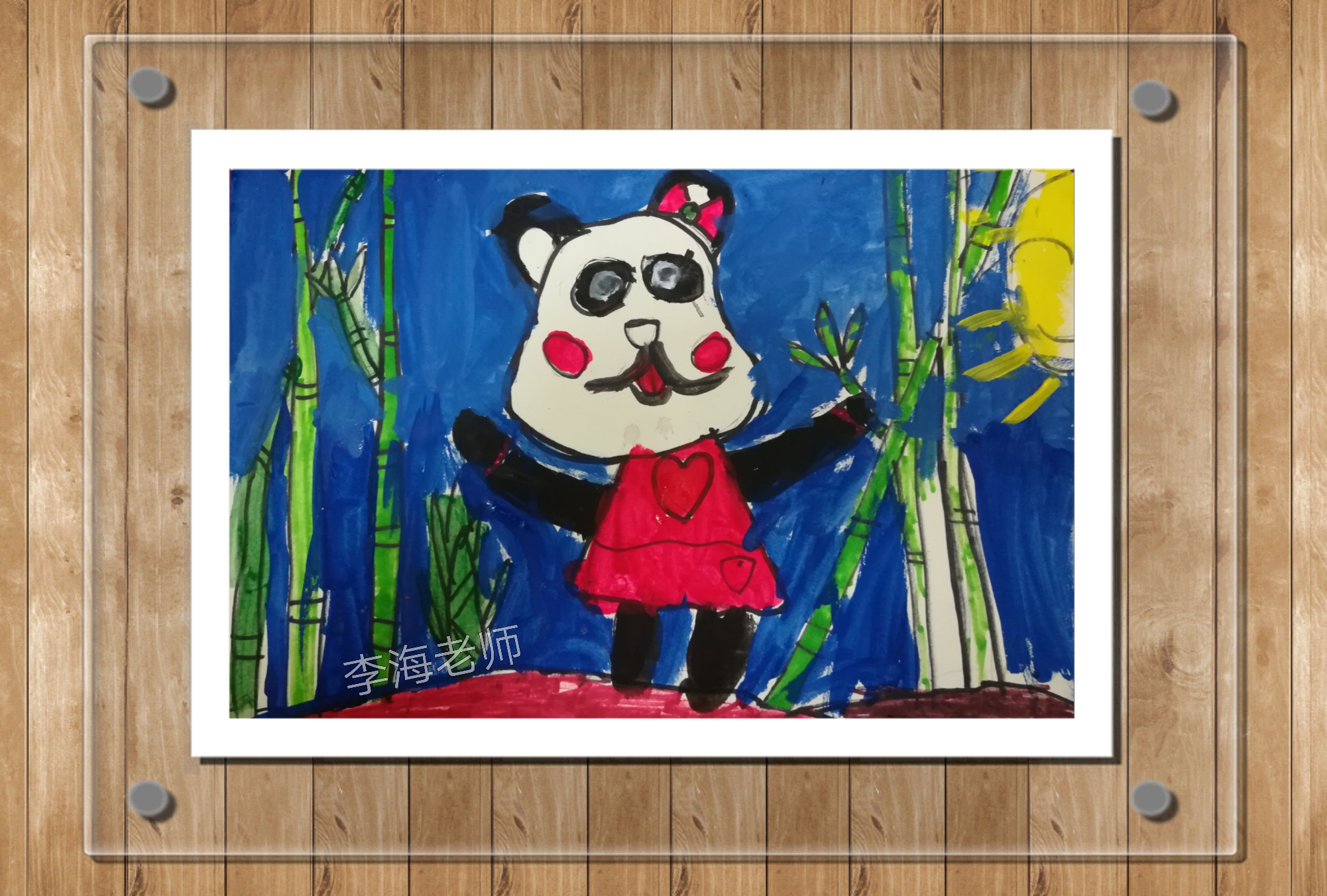 绘画儿童创意水粉,儿童绘画创意3-6岁水彩画黑夜