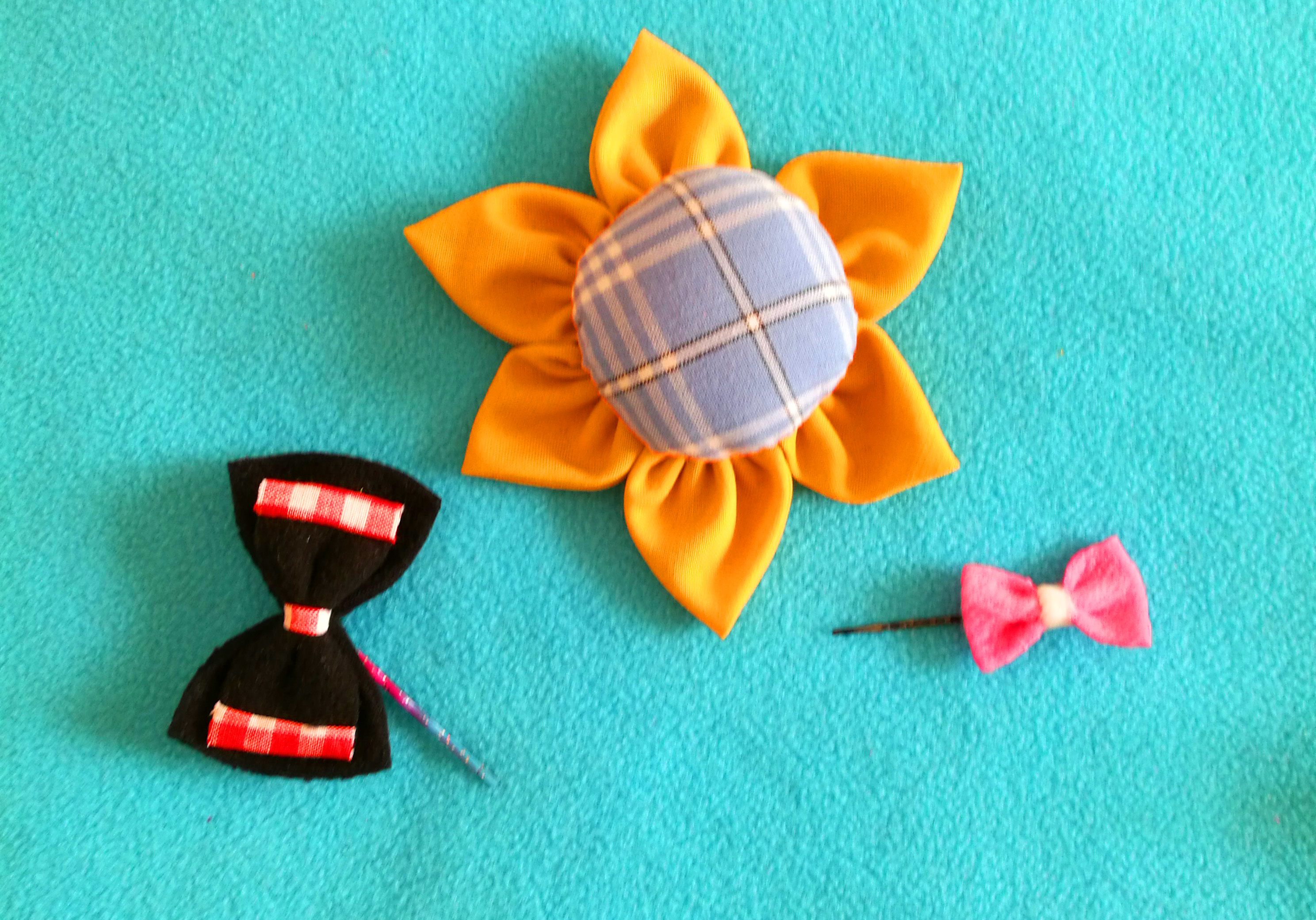 手工花上面的蝴蝶结怎么做,花布蝴蝶结手工