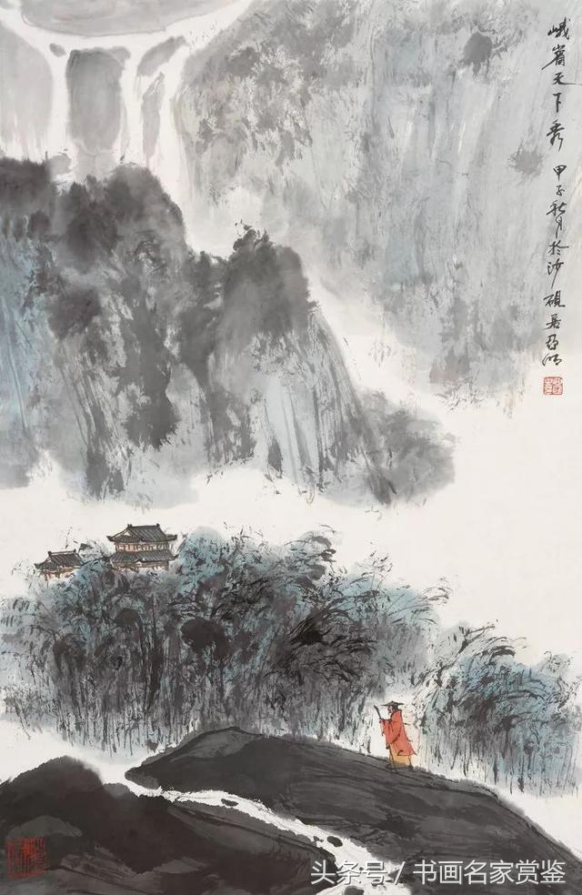 中国画名家亚明,当代金陵画派画家