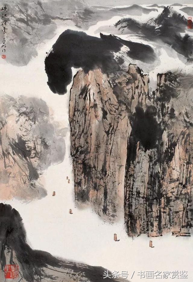 中国画名家亚明,当代金陵画派画家