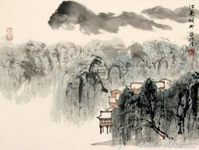 中国画名家亚明,当代金陵画派画家