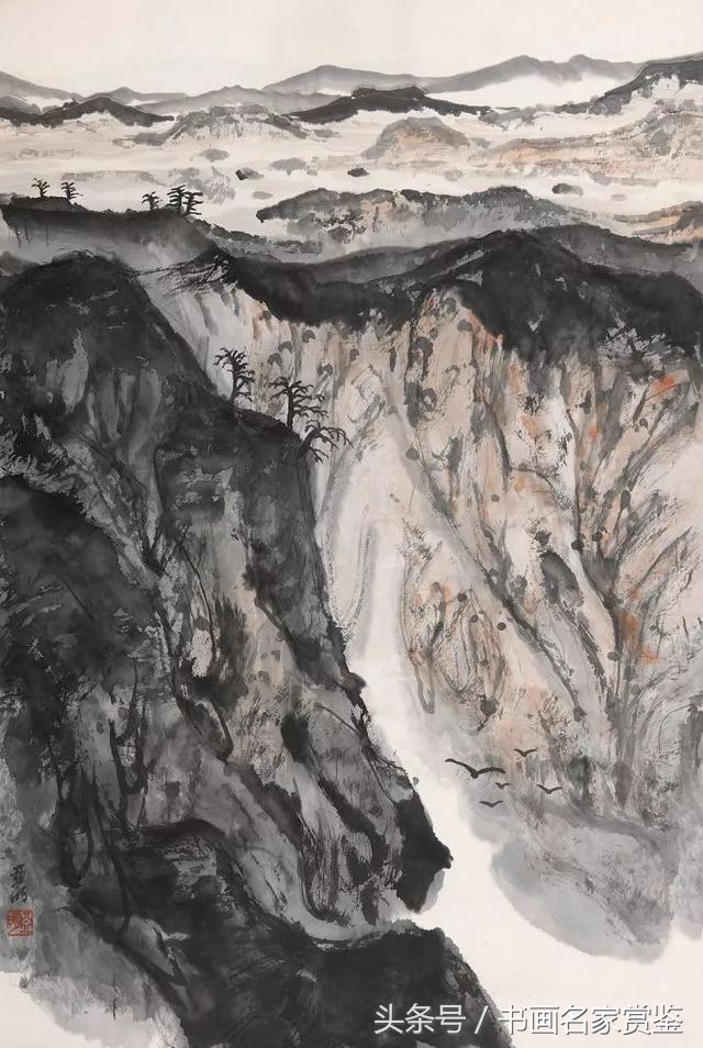 中国画名家亚明,当代金陵画派画家