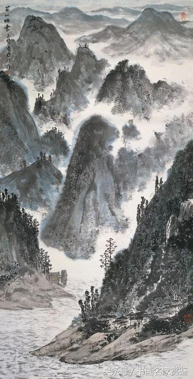 中国画名家亚明,当代金陵画派画家