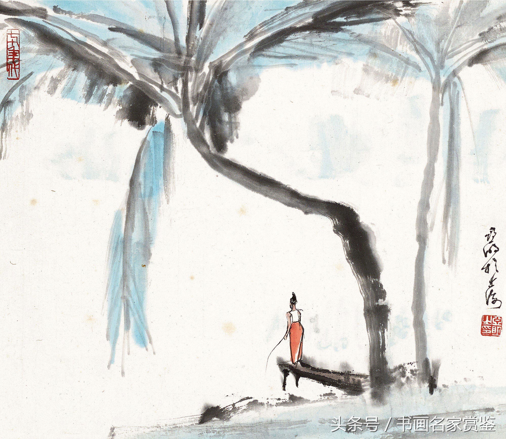 中国画名家亚明,当代金陵画派画家