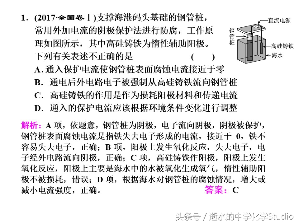 金属的化学腐蚀与防护,高三化学一轮金属的腐蚀与防护