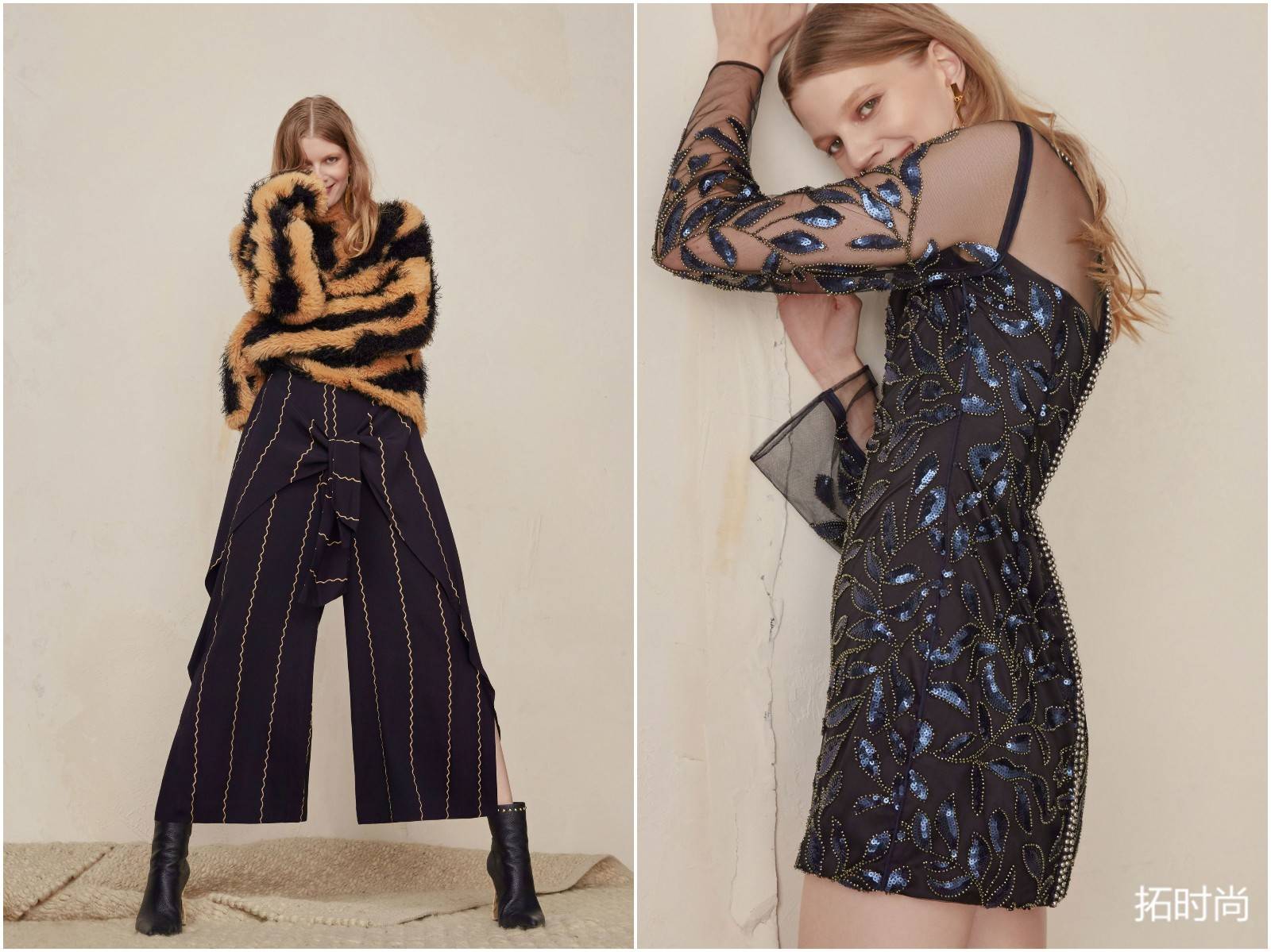 这些模特腿长有两米吧：SassBide2018Pre-Fall纽约女装