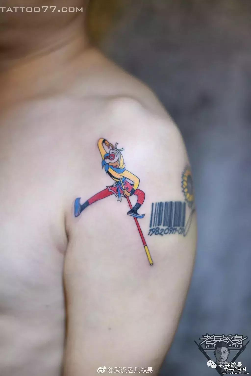 顶级纹身作品满背孙悟空,孙悟空纹身手稿脸谱