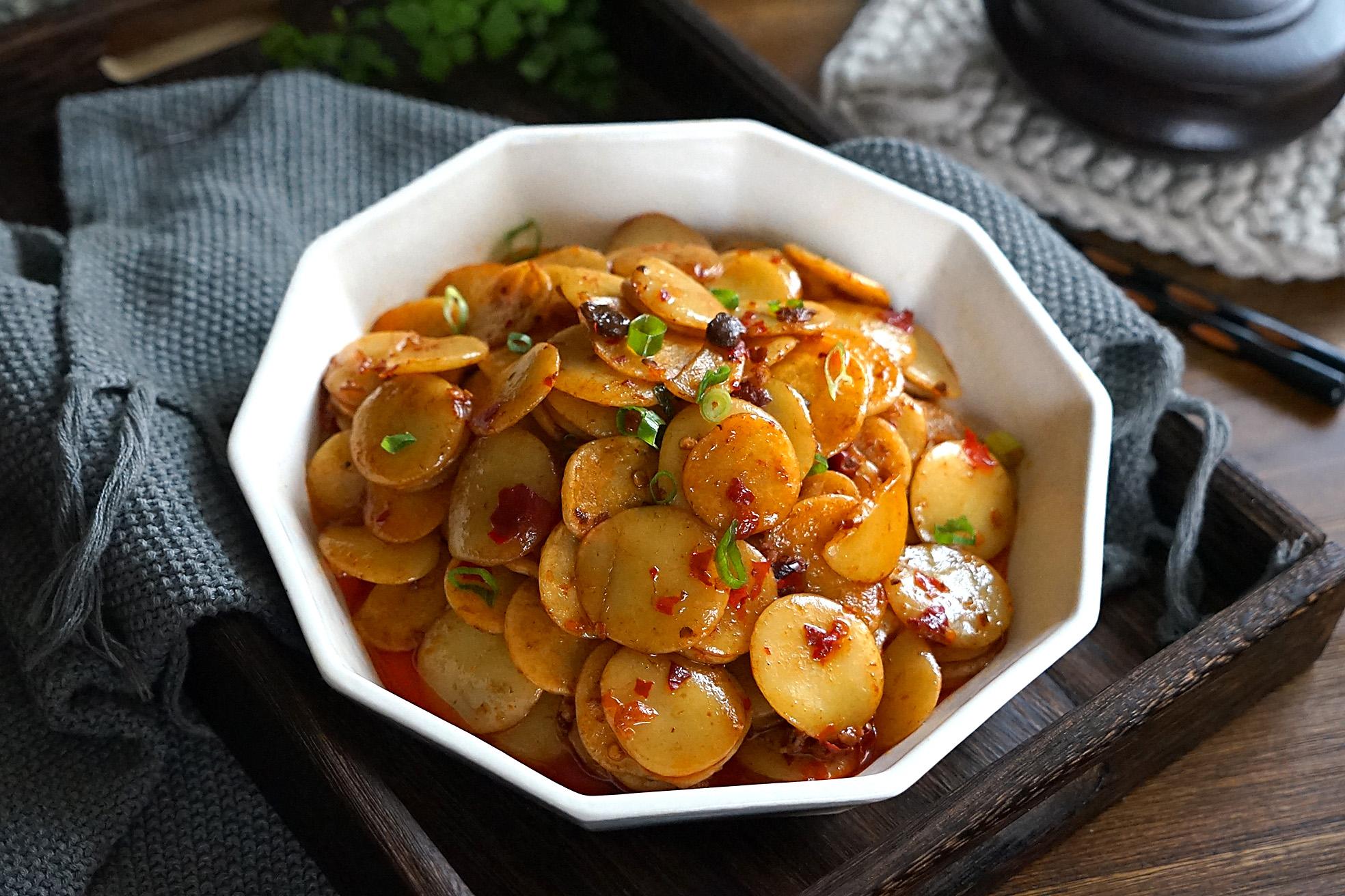 土豆绿豆饼的做法,土豆片绿豆饼