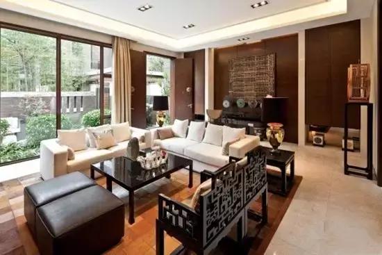 新中式红木沙发客厅效果图,怎么让红木沙发装修成现代风格