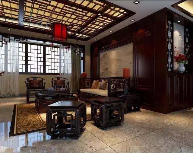 新中式红木沙发客厅效果图,怎么让红木沙发装修成现代风格