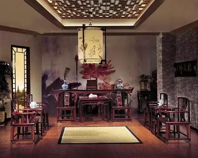 新中式红木沙发客厅效果图,怎么让红木沙发装修成现代风格