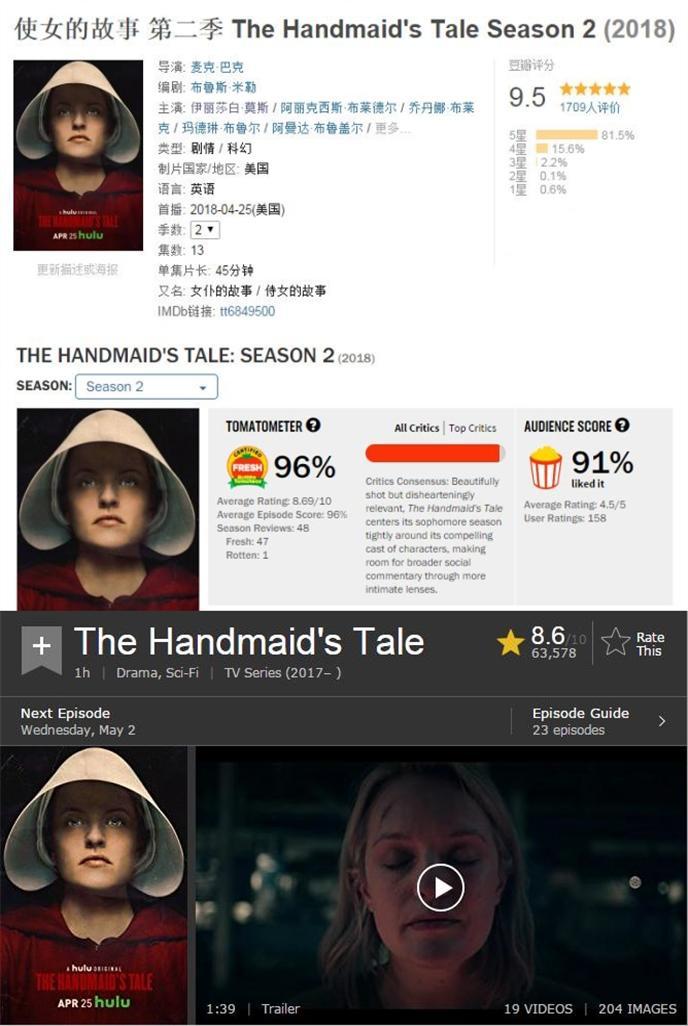 《使女的故事》第二季回归,它很可能会再次横扫艾美奖!