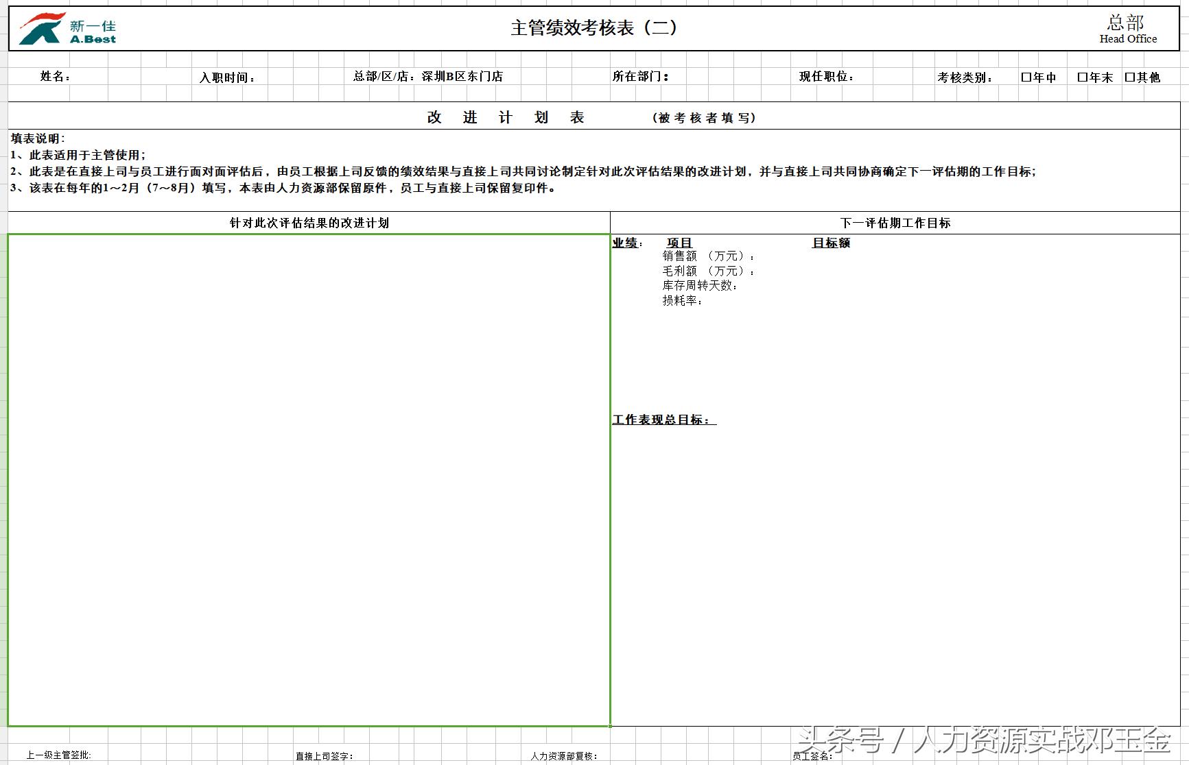 绩效实操案例,绩效考核实操
