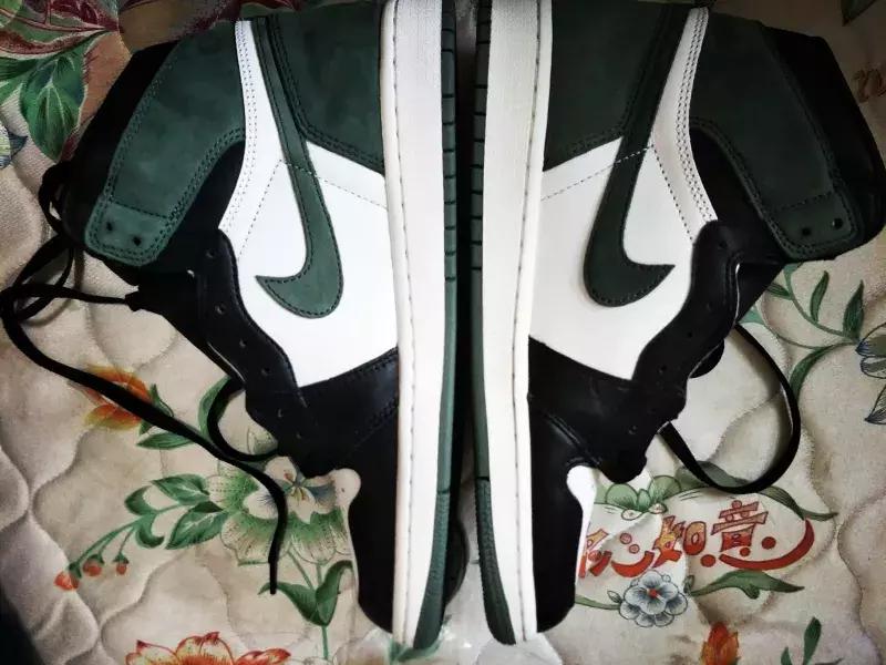 aj1dutchgreen开箱,aj1黑橙脚趾开箱