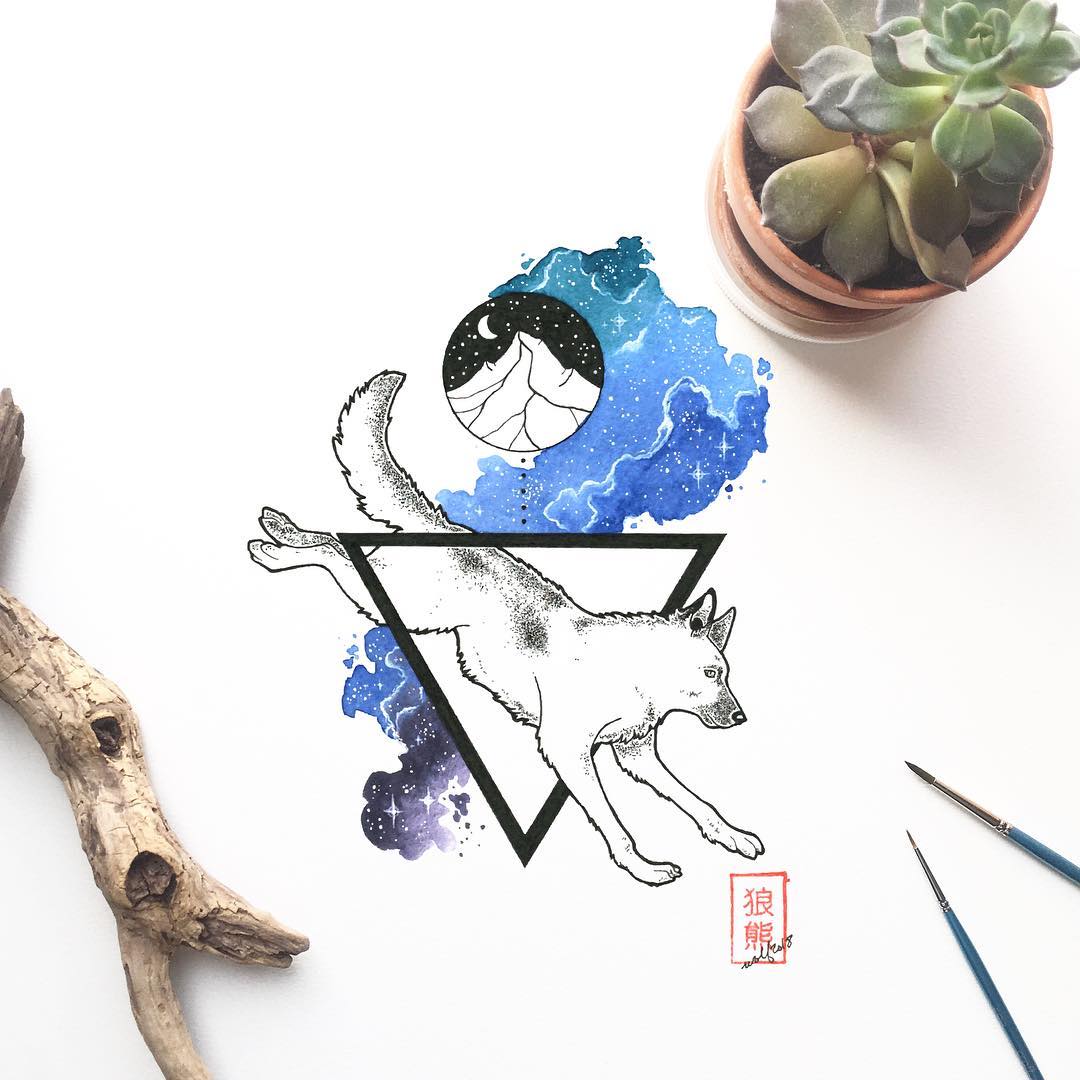 国外一对夫妻画手的手绘作品，里面有一些中国元素哦！