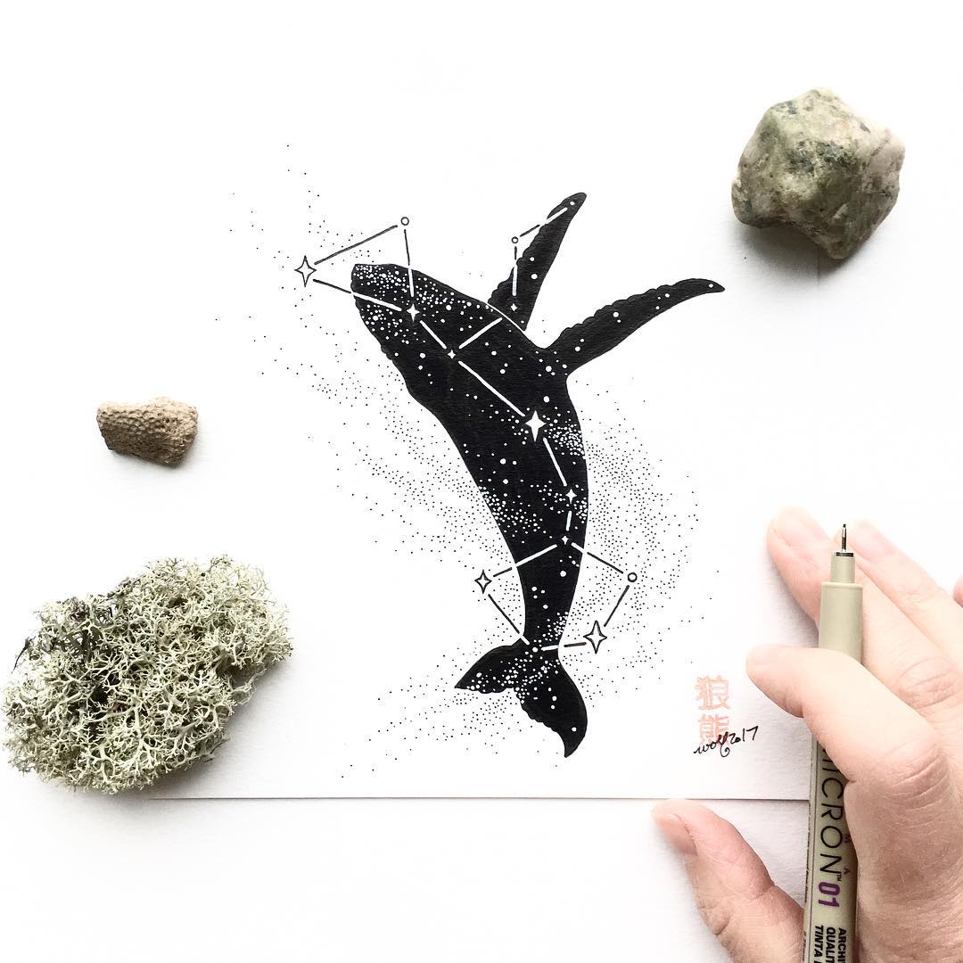 国外一对夫妻画手的手绘作品，里面有一些中国元素哦！