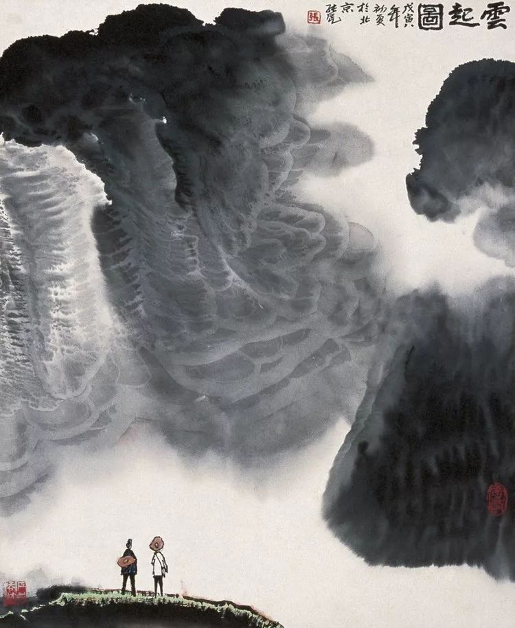 张长韶水墨山水画欣赏,张凭山水画教学