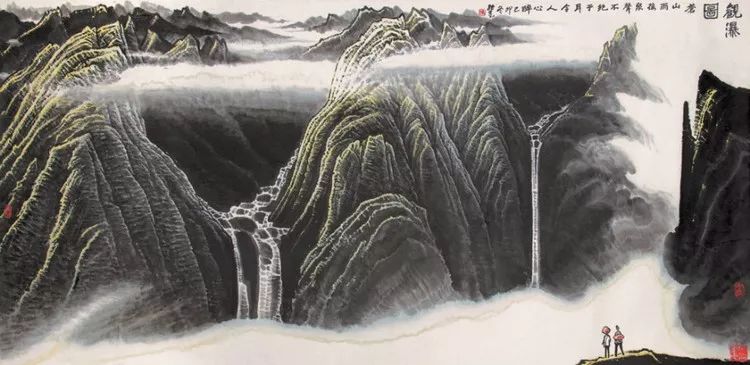 张长韶水墨山水画欣赏,张凭山水画教学