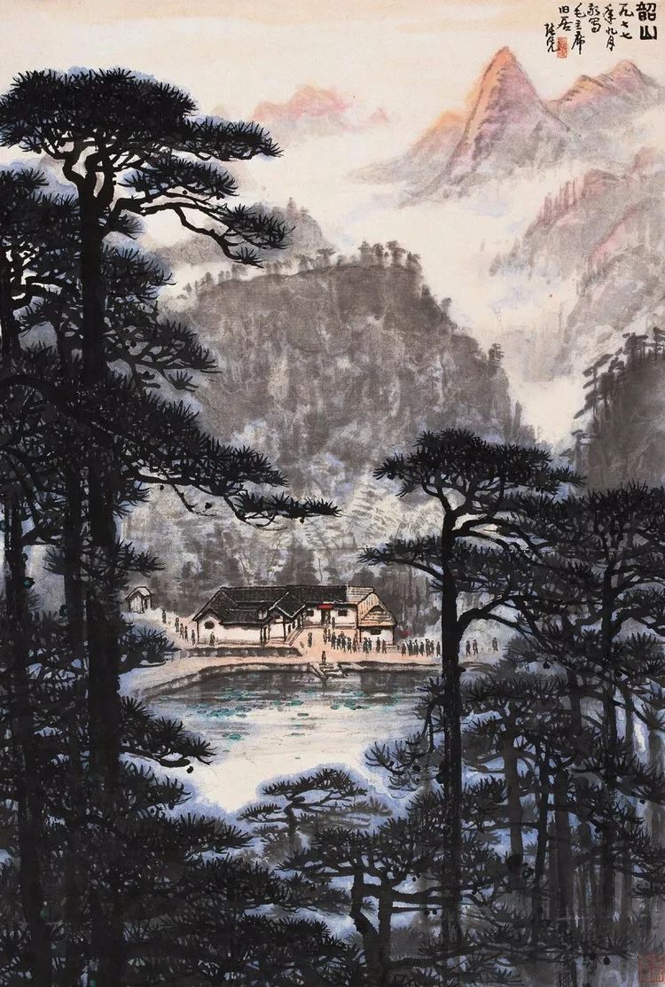 张长韶水墨山水画欣赏,张凭山水画教学