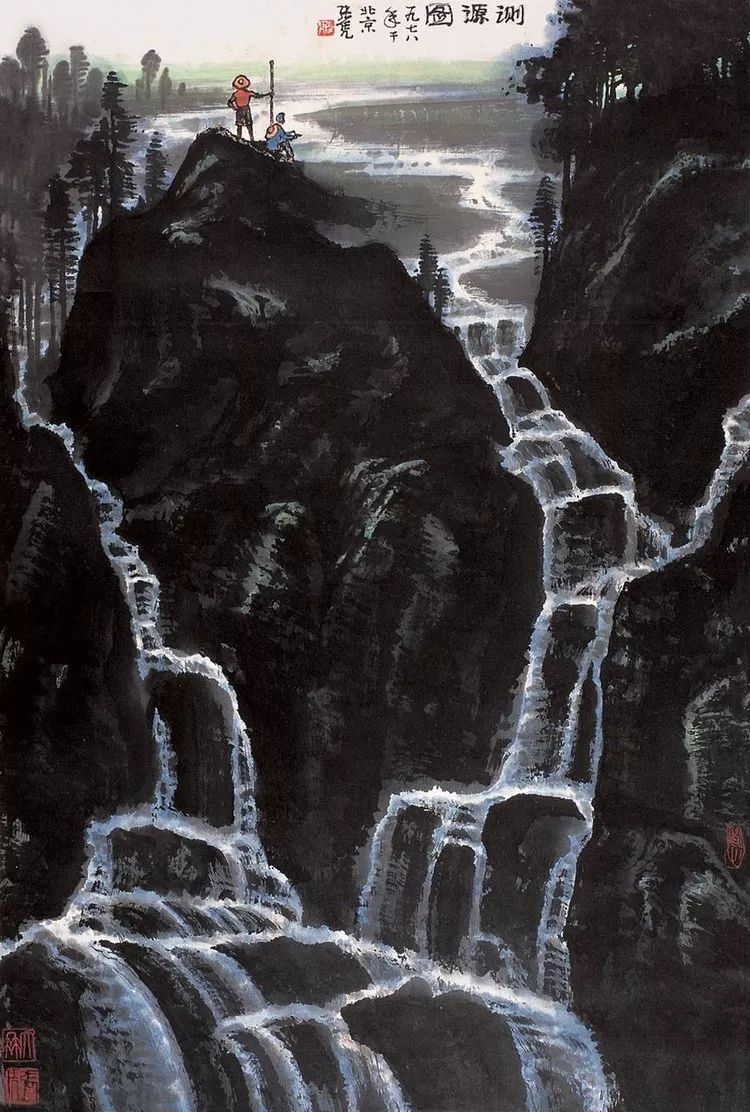 张长韶水墨山水画欣赏,张凭山水画教学