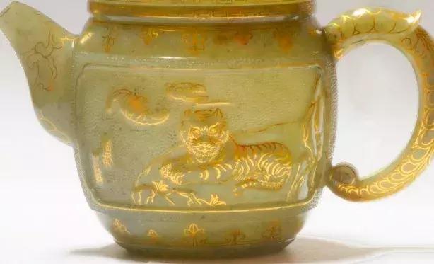 杨根连玉雕作品墨玉关公 (杨根连玉雕葫芦)