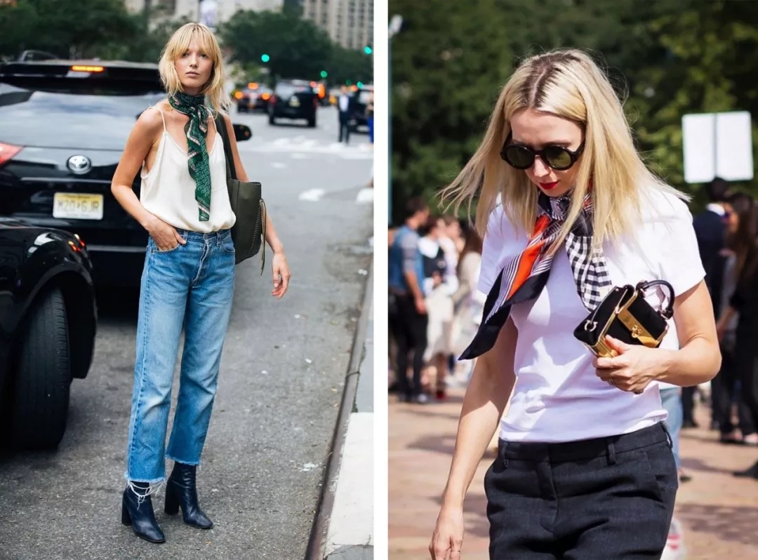 教你如何用丝巾,丝巾搭配太好看了美出高级感