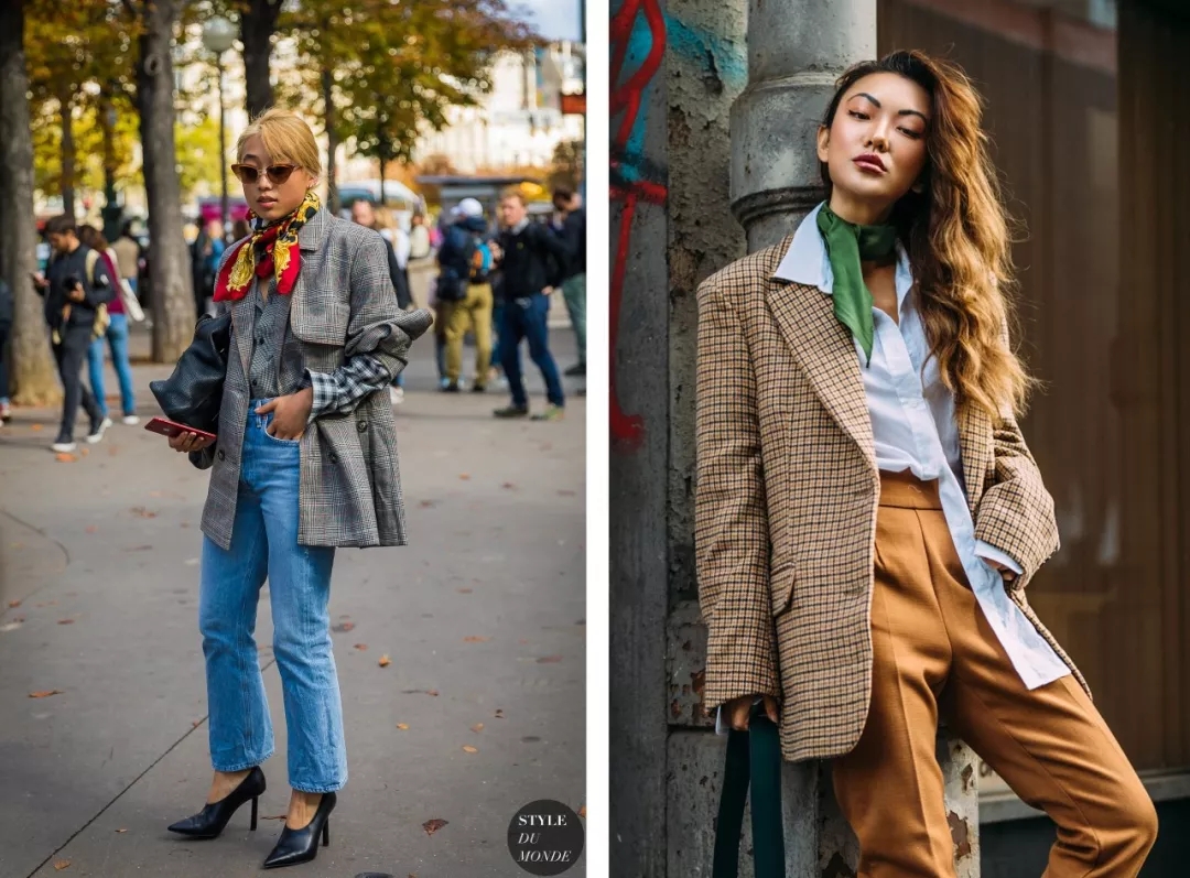 教你如何用丝巾,丝巾搭配太好看了美出高级感