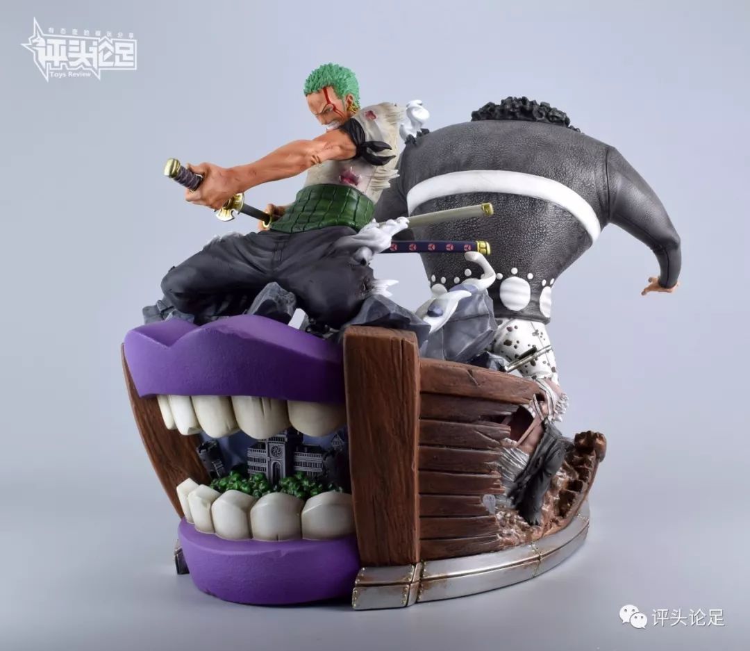 岛上死斗！帅哭！UCSTUDIO海贼王雕像手办索隆VS暴君熊