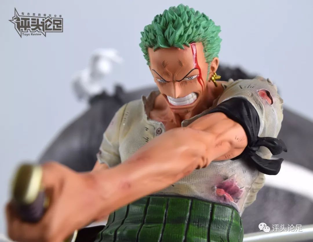 岛上死斗！帅哭！UCSTUDIO海贼王雕像手办索隆VS暴君熊