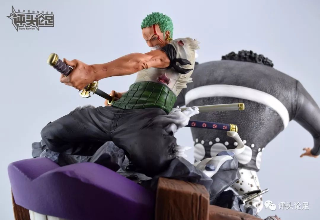 岛上死斗！帅哭！UCSTUDIO海贼王雕像手办索隆VS暴君熊