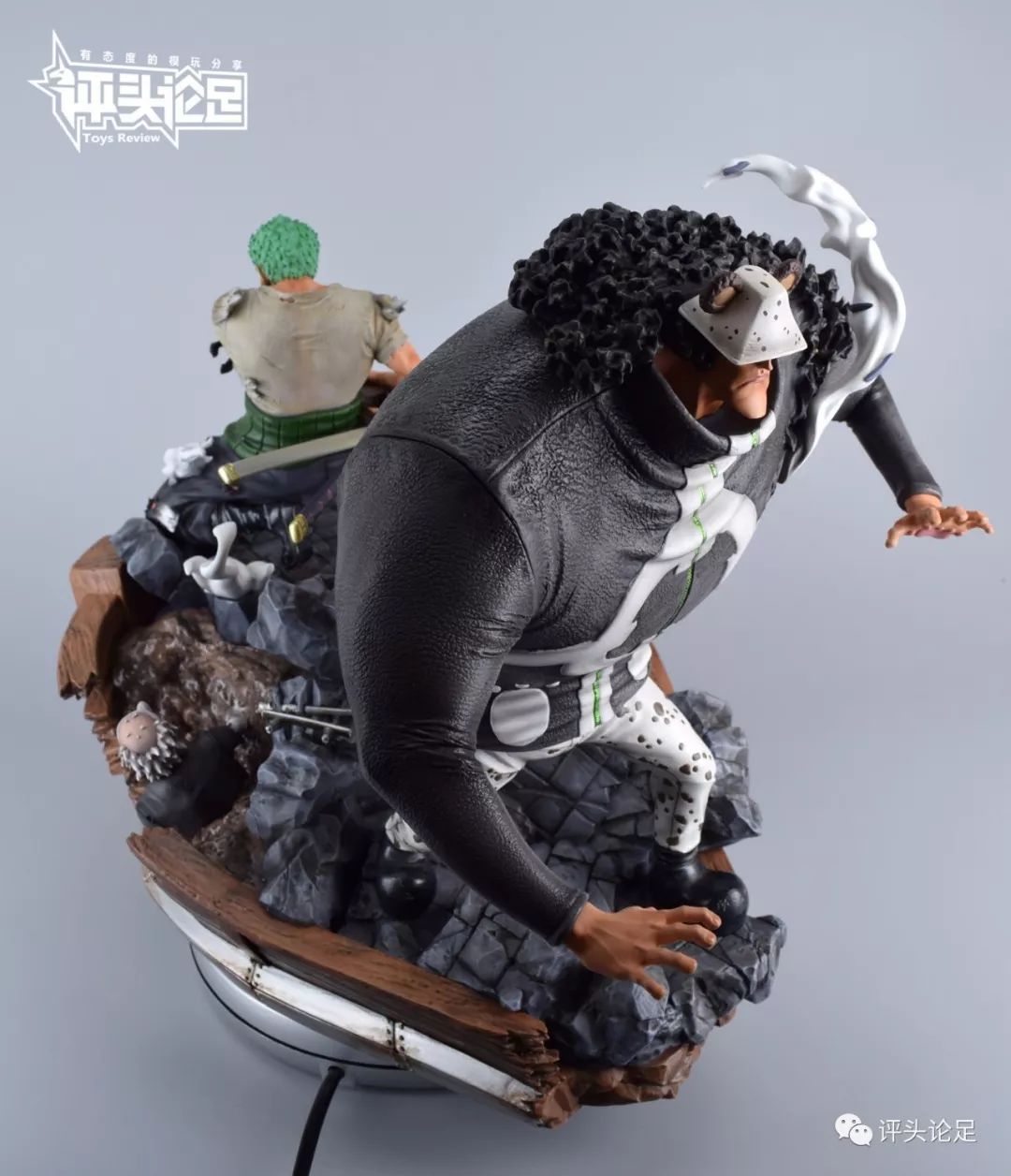 岛上死斗！帅哭！UCSTUDIO海贼王雕像手办索隆VS暴君熊