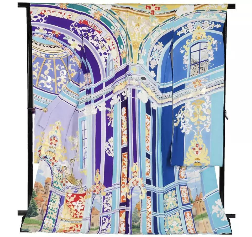 东京奥运主题和服,东京奥运会给中国设计的和服