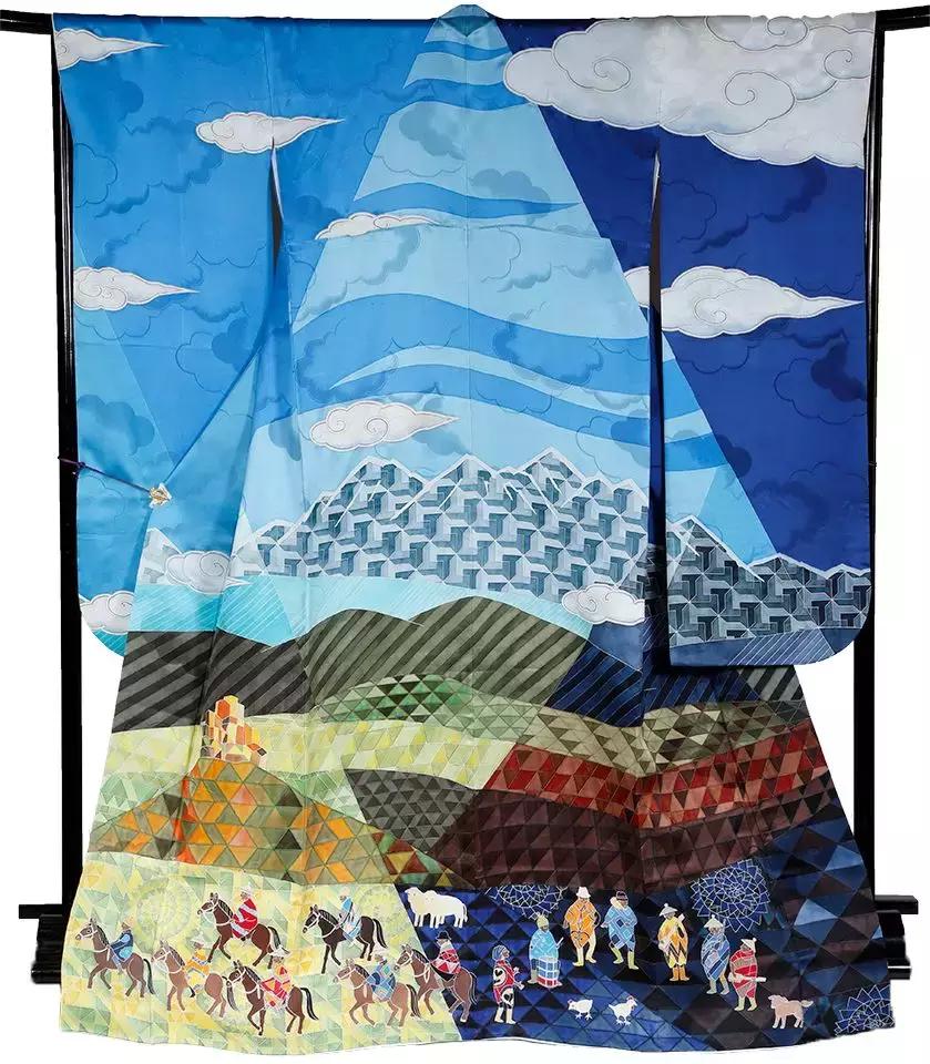 东京奥运主题和服,东京奥运会给中国设计的和服