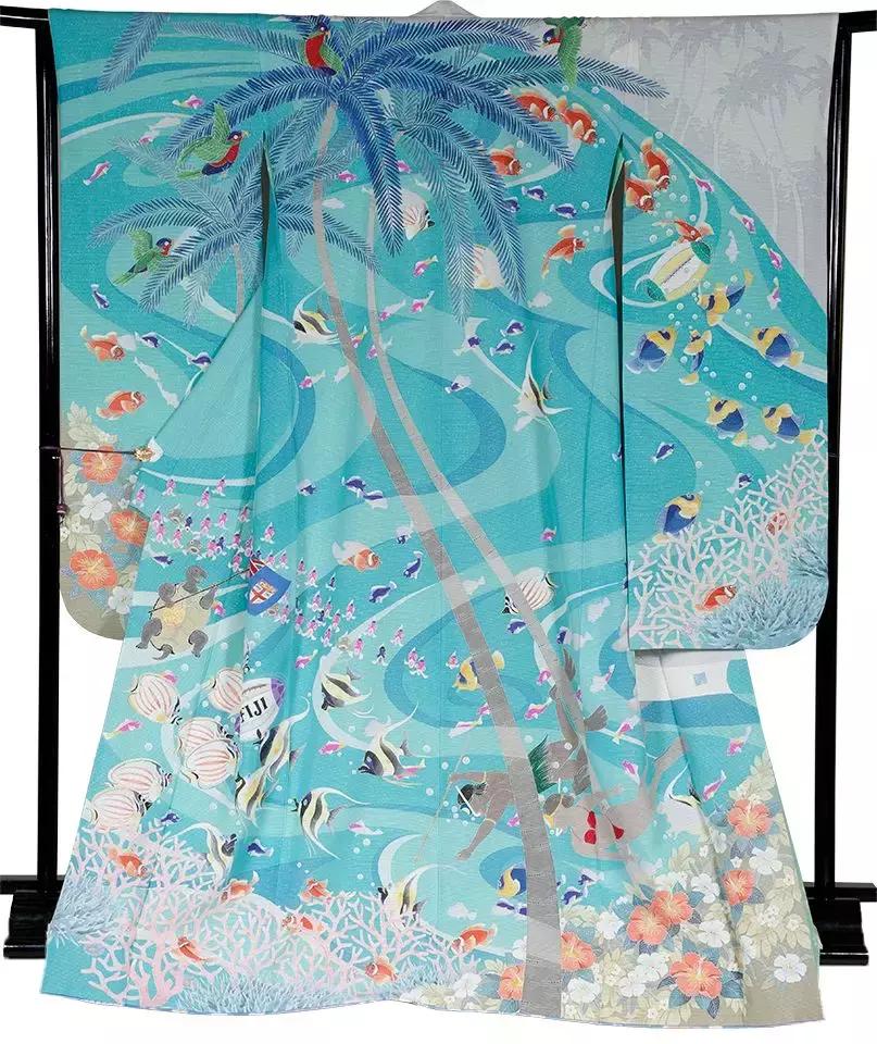 东京奥运主题和服,东京奥运会给中国设计的和服