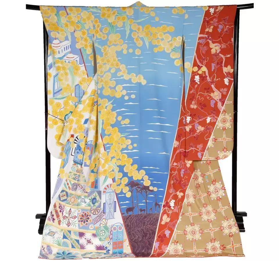 东京奥运主题和服,东京奥运会给中国设计的和服