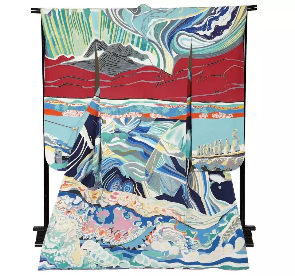 东京奥运主题和服,东京奥运会给中国设计的和服