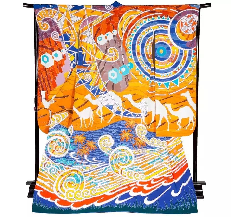 东京奥运主题和服,东京奥运会给中国设计的和服