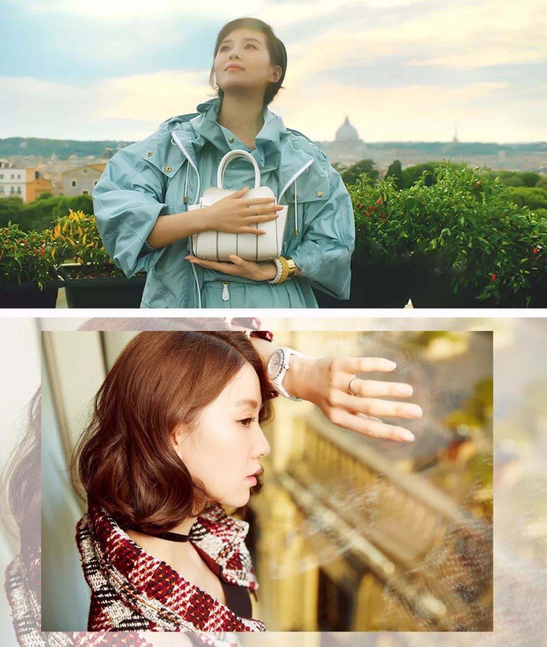 肩位很卷的发型,齐肩往下一点的发型