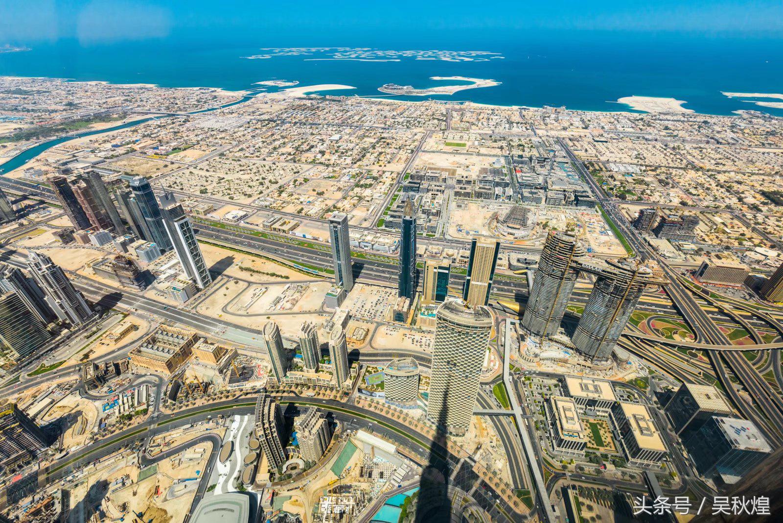 828米迪拜哈利法塔,迪拜哈利法塔828米夜景