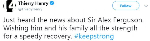 坚强BOSS!足坛齐祝福和弗格森爵士一起面对病痛