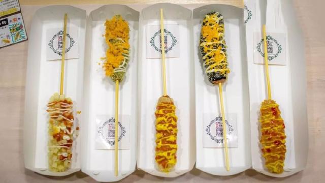 韩国芝士拉丝热狗店,韩国正宗芝士热狗