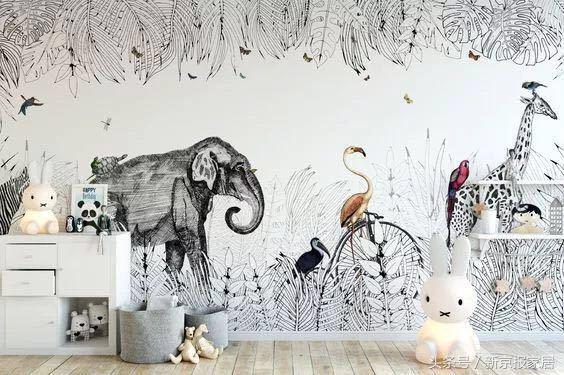 植物花卉墙绘简单又漂亮,有意思的简单墙绘