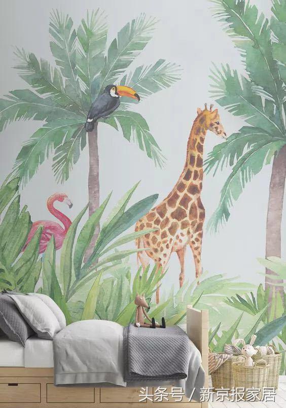 植物花卉墙绘简单又漂亮,有意思的简单墙绘