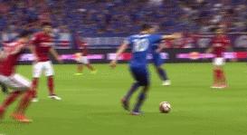 国外业余球员的实力,国外职业足球运动员无对抗射门