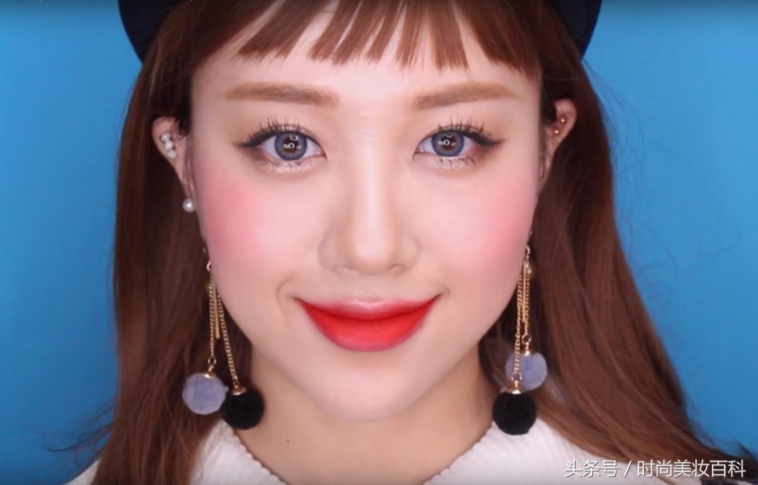 氧气感少女妆容教程,少女氧气妆容